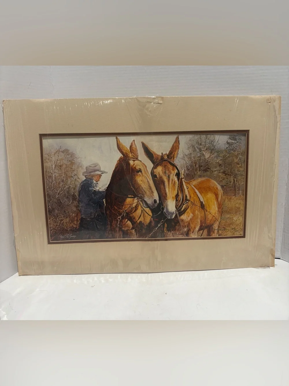 “Hitchin Up” Print by Jack C. Deloney. Signed & Numbered 183/500